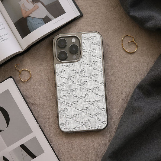 Goyard White Monogram Case