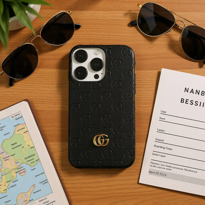 Gucci Black Leather Case