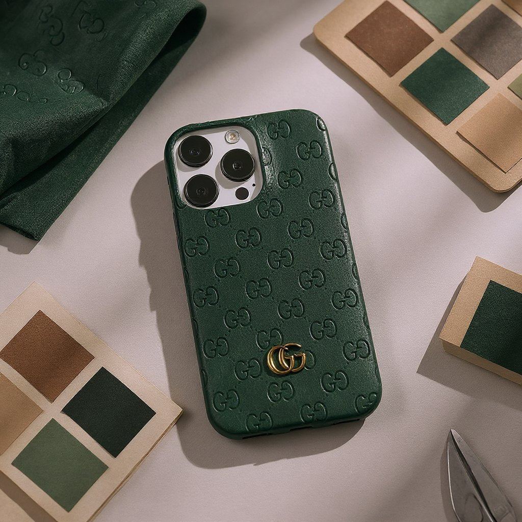 Gucci Green Leather Case